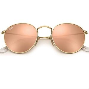 Ray-ban round flash sunglasses